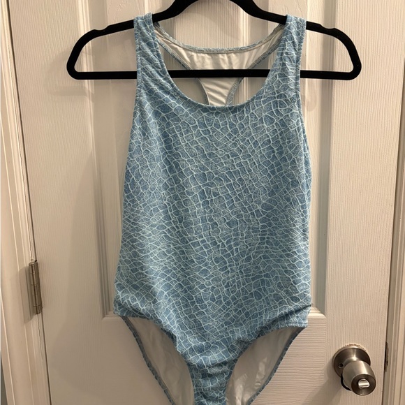 Swartley West Light Blue Women's One-Piece Swimsuit - Made in USA - Picture 2 of 8